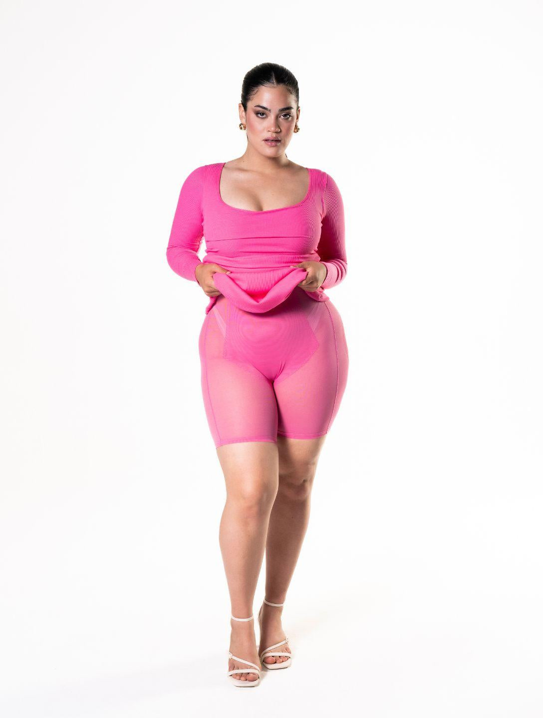 Shapewear Long Sleeve Dress